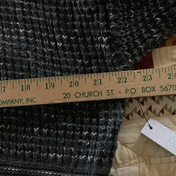 Abound women’s crop sweater gray/black large casual comfy - Picture 6 of 8